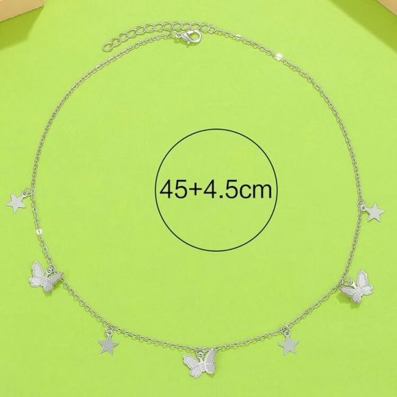 2/$10 NEW! Bufferfly Charm Necklace Star Dainty Cute Boho - Picture 4 of 10